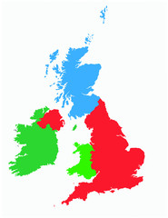 United Kingdom color vector illustration