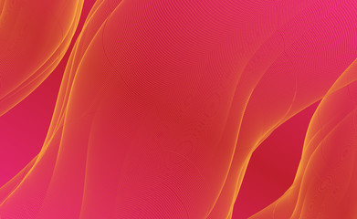 red flow curve modern abstract wallpaper
