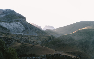 Morning light entering the valley