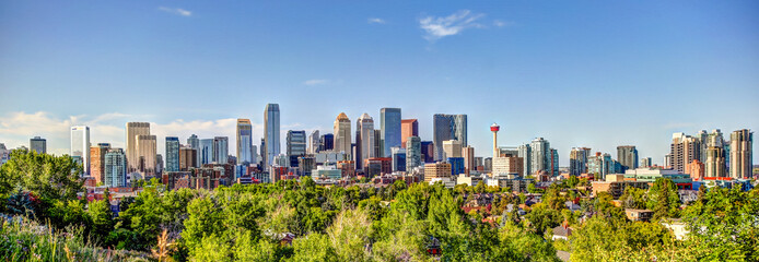 Calgary Alberta Panoramic Skyline Summer 2019