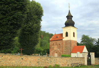 Fototapeta na wymiar St. Jakob Older church near Stribrna Skalice, Czech republic