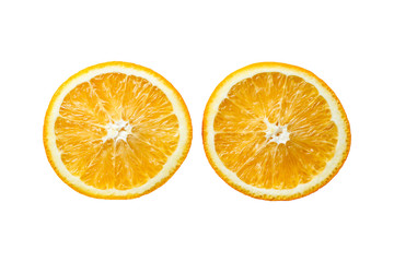 Orange slice isolated on white background