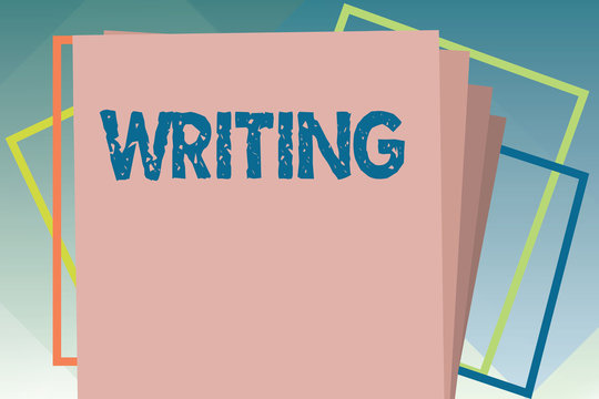 Handwriting text Writing. Concept meaning Action of write something Making important notes letters papers.