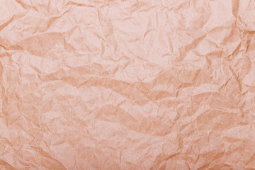 Texture craft crumpled paper, cardboard. Copy space.