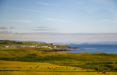 Views of Portballintrae and surrounding area in Northern Ireland