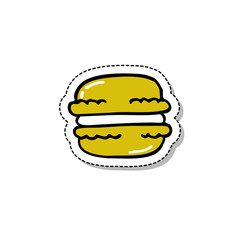 macaroon doodle icon