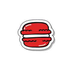 macaroon doodle icon