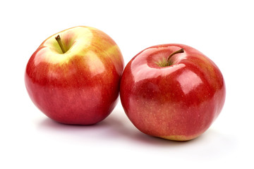 Red delicious apples, isolated on white background