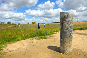 Roman miliary located between the villages of Aldea del Cano and Casas de Don Antonio. Via de la...