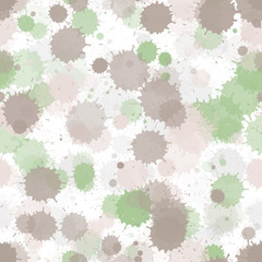 Watercolor paint splashes pattern, smear liquid stains.
