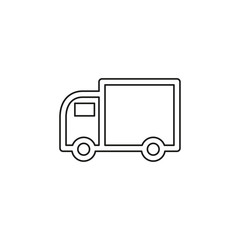 free shipping icon, delivery truck illustration
