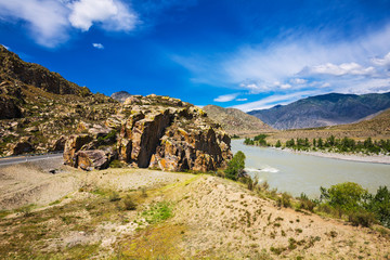 The River Katun. Gorny Altai, Russia