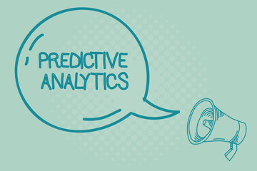 Text sign showing Predictive Analytics. Conceptual photo Optimize Collection Achieve CRMIdentify Customer.