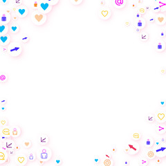 Social media marketing, Communication concept.