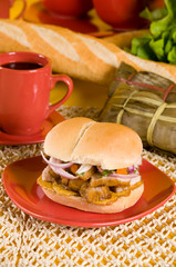 Chicarron typical peruvian dish