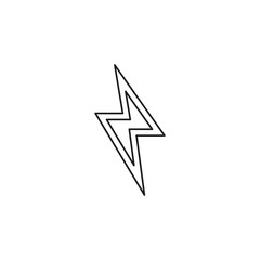 Cloud lightning icon - thunder storm
