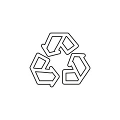 vector Recycling icon, recycling symbol