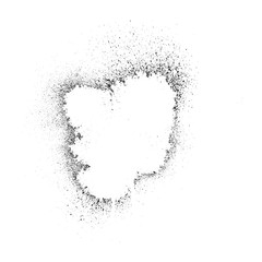 Black grainy texture isolated on white background. Distress overlay textured. Grunge design elements. Vector illustration.