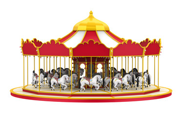 Carousel Horse Isolated © nerthuz