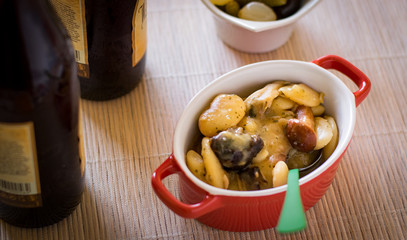 Butter bean with mushrooms