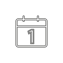 vector calendar day icon, day symbol, event icon
