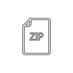 download ZIP document icon - vector file format