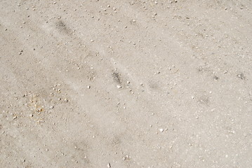 Texture of a gravel road