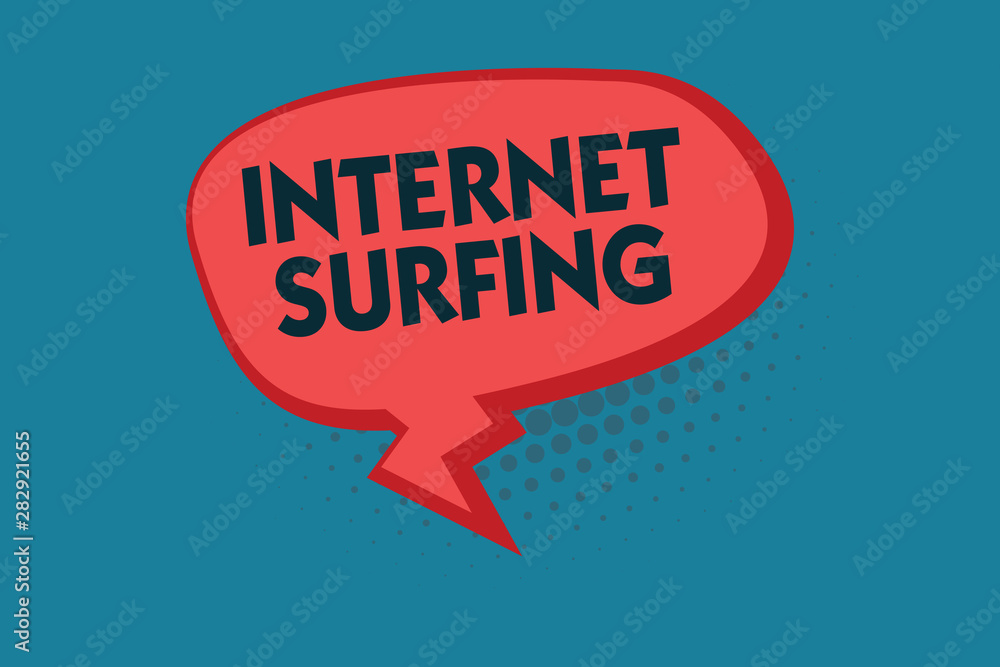 Poster writing note showing internet surfing. business photo showcasing browsing hundred of websites using 