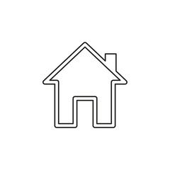 home icon, vector real estate house, residential