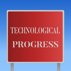 Writing note showing Technological Progress. Business photo showcasing overall Process of Invention Innovation Diffusion.