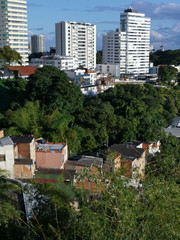 Obraz premium Social Contrast - Buildings and Slum