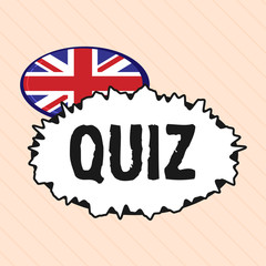 Word writing text Quiz. Business concept for Brief informal test given to students Test of knowledge Examination.