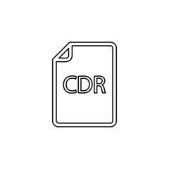 download CDR document icon - vector file format