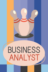 Word writing text Business Analyst. Business concept for someone who analyzes big organization or website domain.