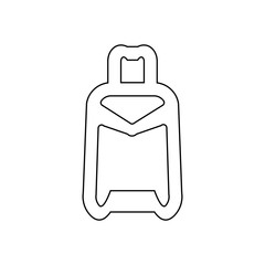 Travel bag icon. Journey symbol