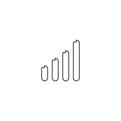 Wireless signal icon. Network connection symbol.