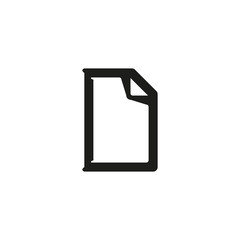 Paper file icon. Archive symbol