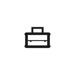 Naklejka premium Job bag icon. Business symbol