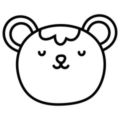 Isolated bear cartoon vector design vector illustration