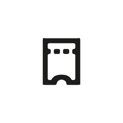 Ticket icon. Showing coupon symbol