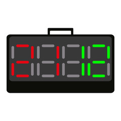 Cartoon Change Board Isolated On White Background