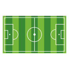 Vector Cartoon Soccer Field