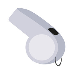Cartoon Whistle Isolated On White Background