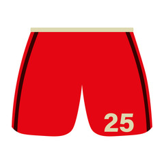 Cartoon Shorts Isolated On White Background