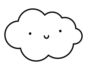 Isolated cloud cartoon vector design vector illustration