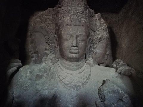  Trimurti Sculpture (Elephanta Caves)