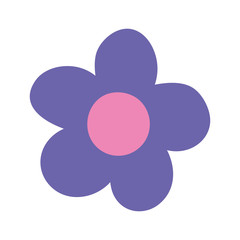 Isolated flower ornament design vector illustration