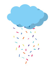 Isolated cloud design vector illustration