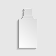 Spray sign. Paper style icon. Illustration.