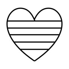 Isolated heart shape design vector illustration